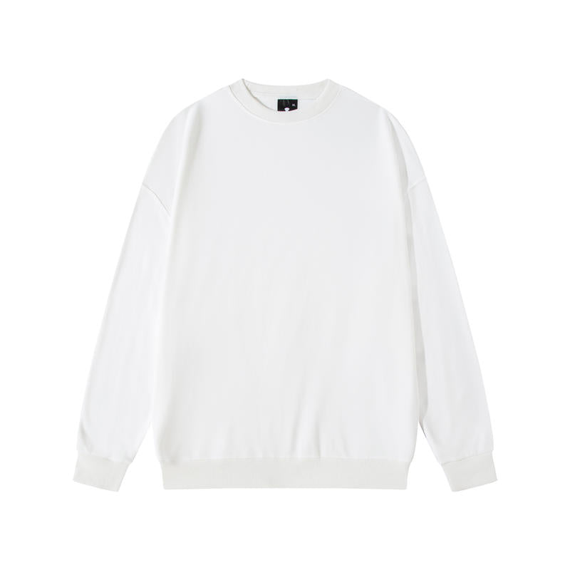 Blank Terry Sweatshirt Drop Shoulder Crewneck Sublimation Ready
