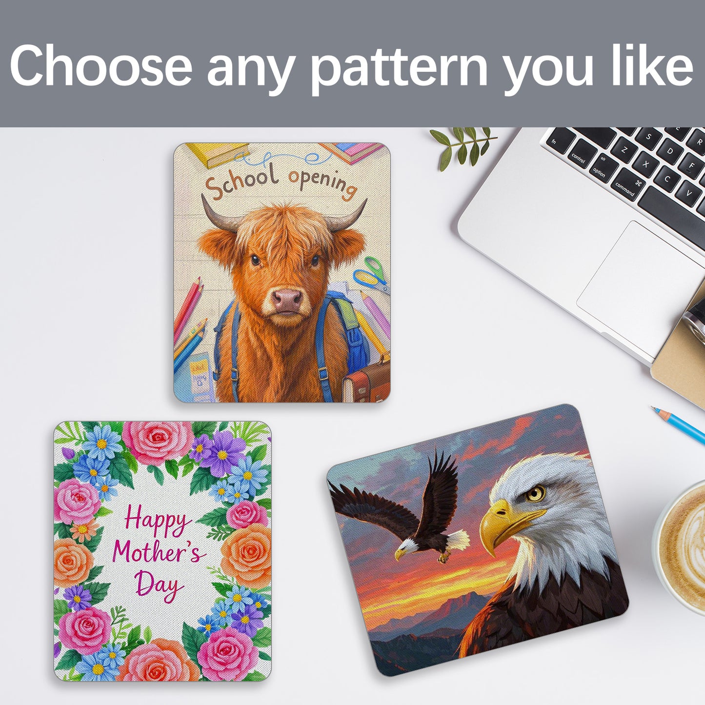 Wholesale 80 Pack Rectangle Mouse Pads for Sublimation Printing