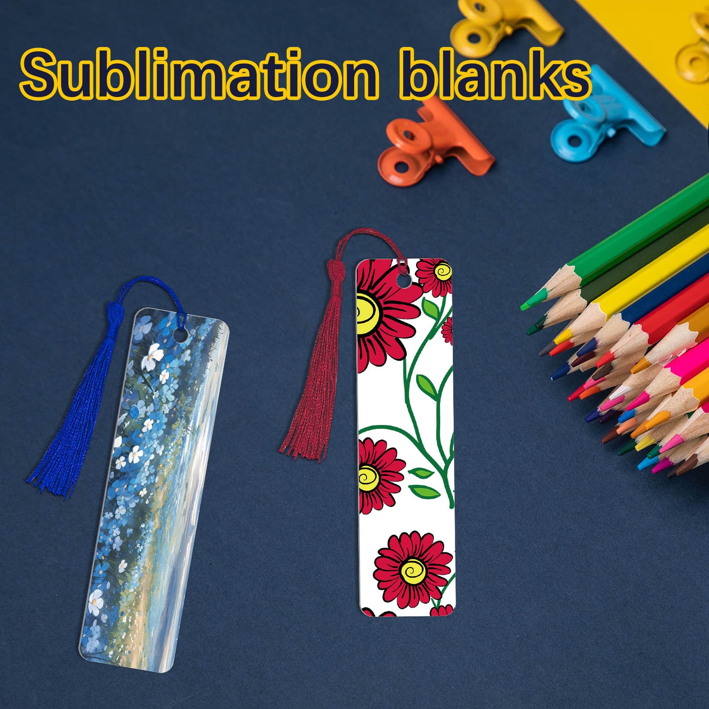 wholesale Aluminum Sublimation Bookmarks Blanks