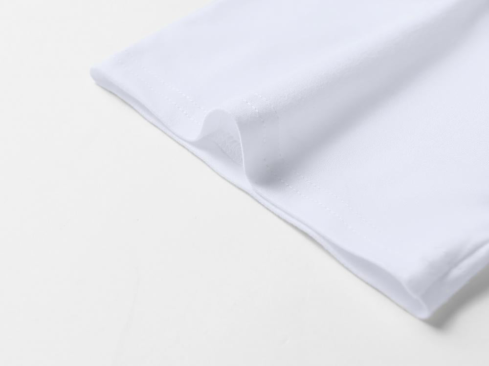 Wholesale Unisex Adult Short Sleeve Blank White T Shirt 100 Polyester