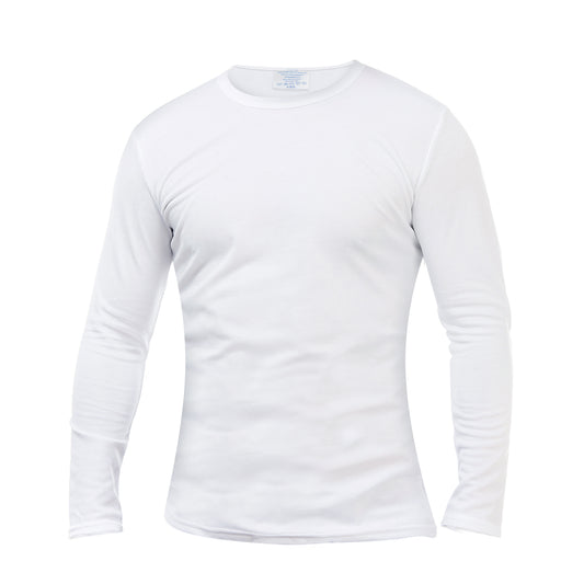 White Sublimation Blank T-Shirts, Adult long sleeve round collar polyester tees