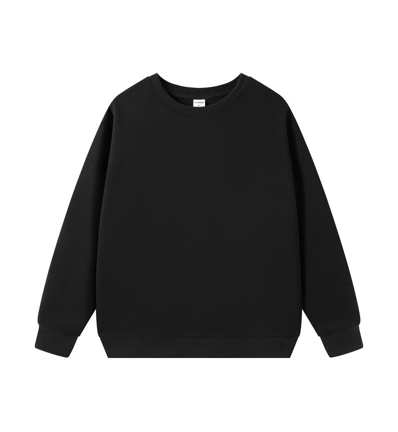 Adult Blank Crew Neck Sweatshirt 100 Polyester Loose Fit Wholesale