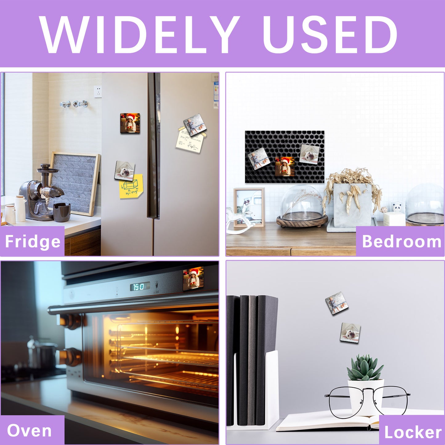 Sublimation Magnet Blanks, Square Magnetic for Kitchen Personalized