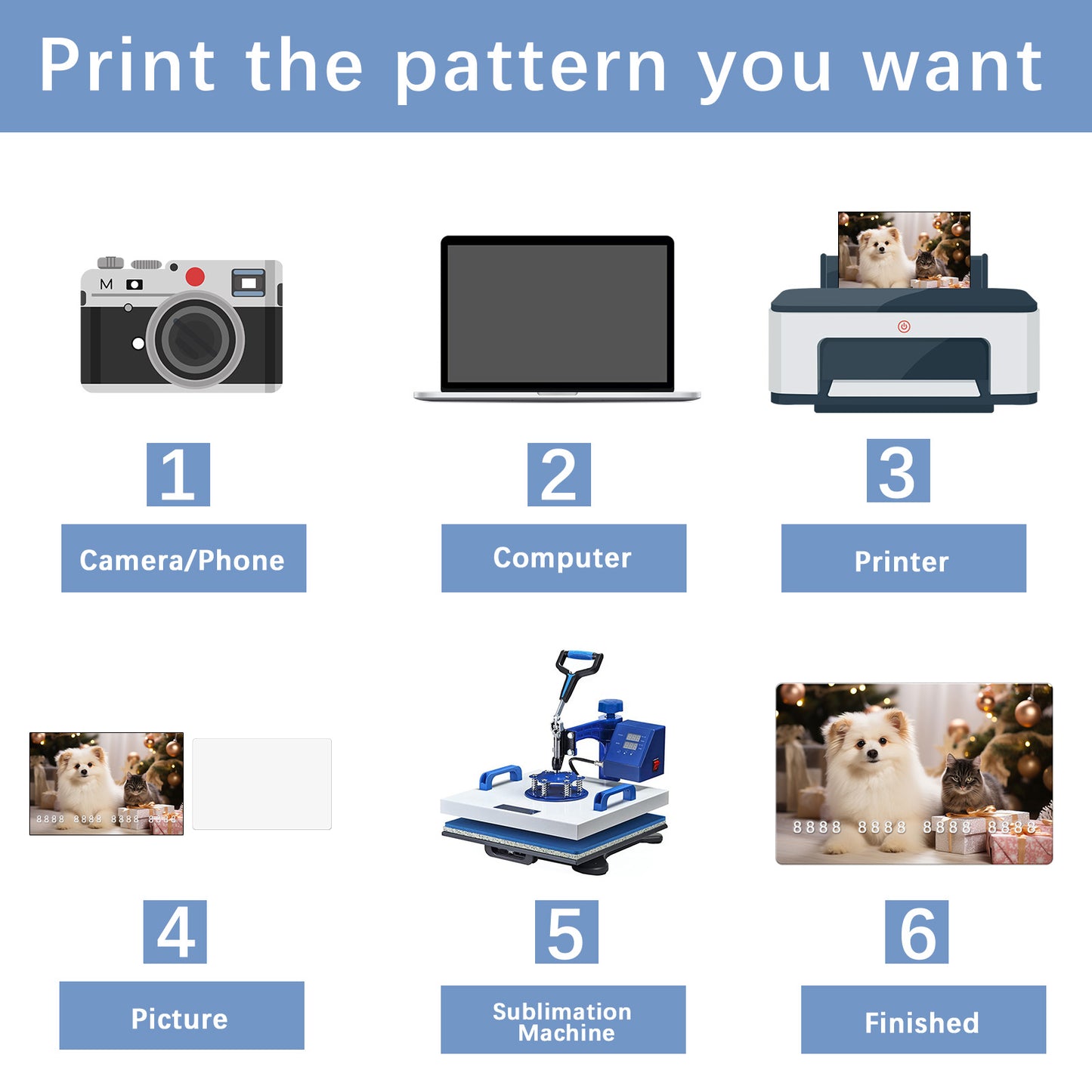Metal Double-Sided Sublimation Business Card Blanks Wholesale - 100 Pieces