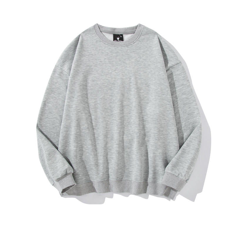 Adult Blank Drop Shoulder Twill Sweatshirt Crew Neck Unisex Fit Wholesale