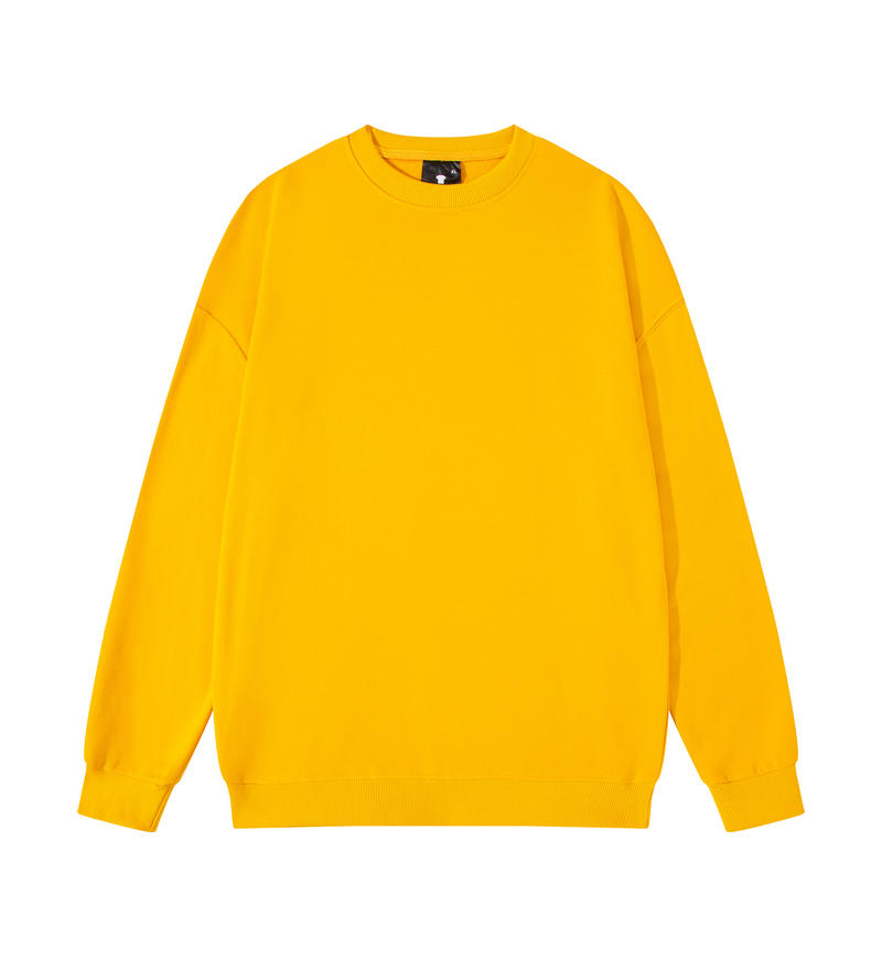 Blank Terry Sweatshirt Drop Shoulder Crewneck Sublimation Ready
