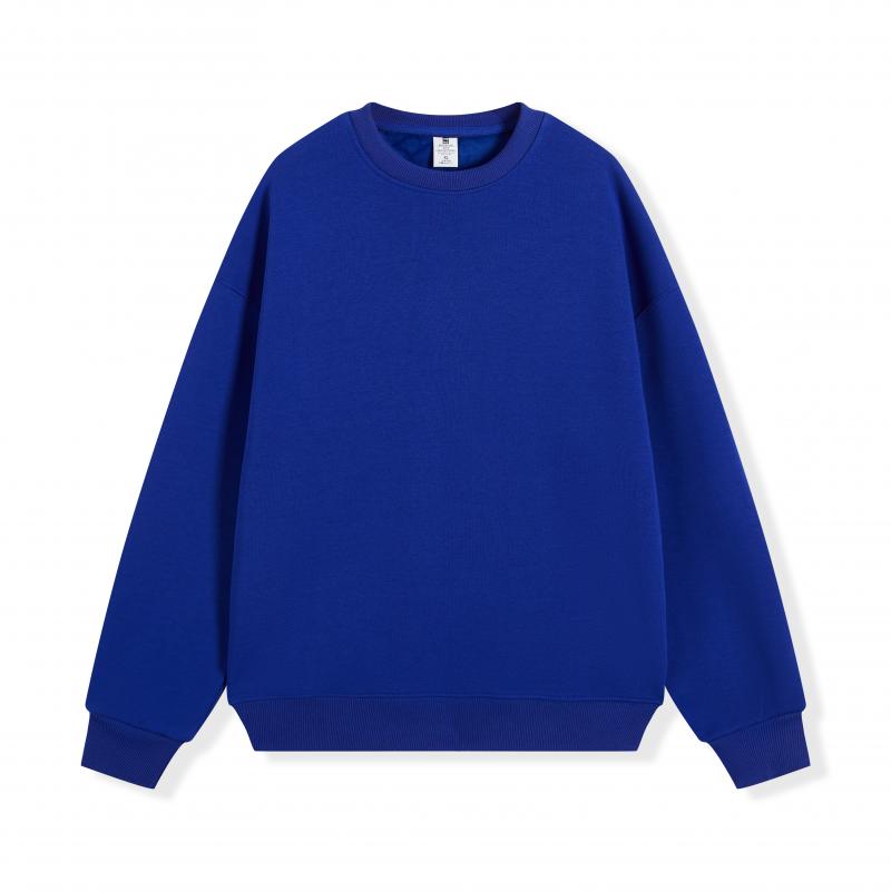 Blank 100 Cotton Sweatshirt Adult Drop Shoulder Round Neck Wholesale