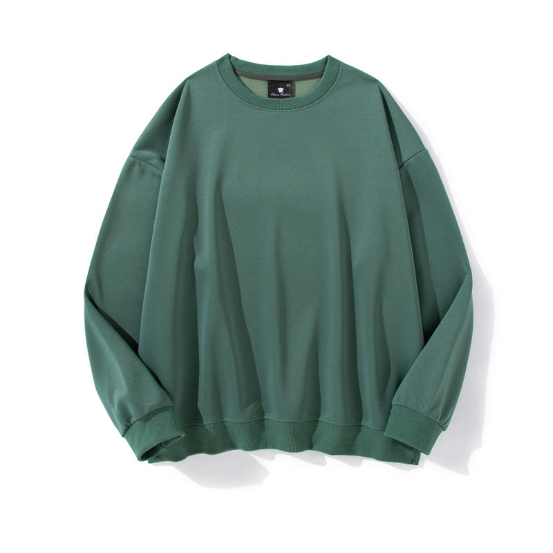 Adult Blank Drop Shoulder Twill Sweatshirt Crew Neck Unisex Fit Wholesale