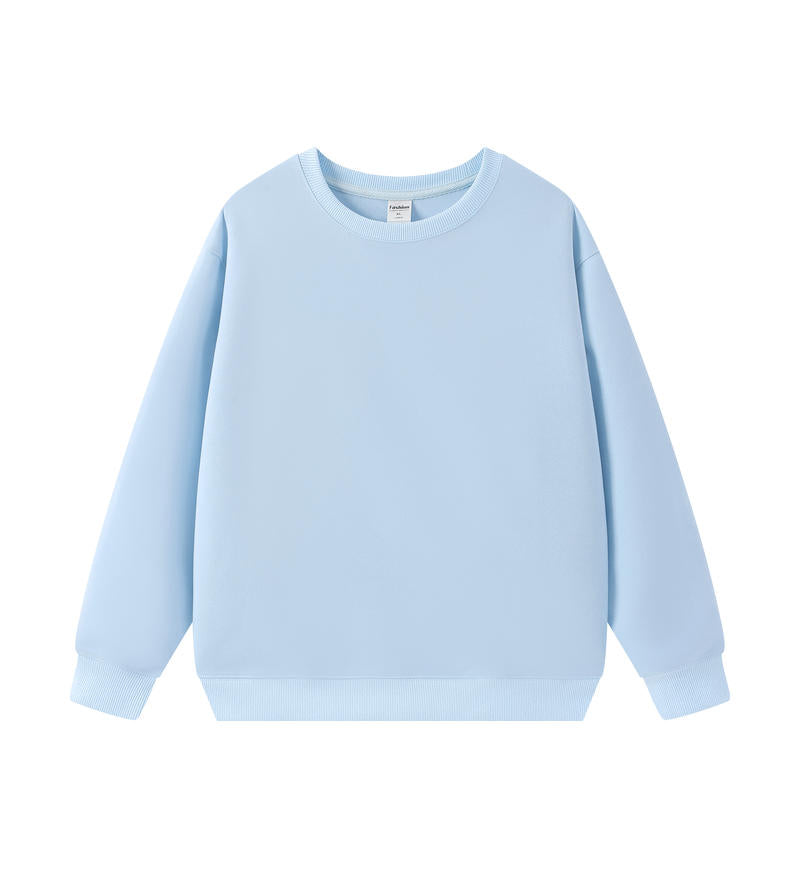 Adult Blank Crew Neck Sweatshirt 100 Polyester Loose Fit Wholesale