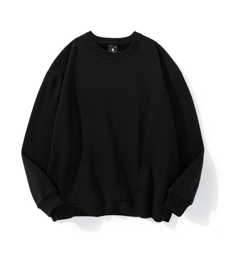 Blank 100 Cotton Sweatshirt Adult Drop Shoulder Round Neck Wholesale