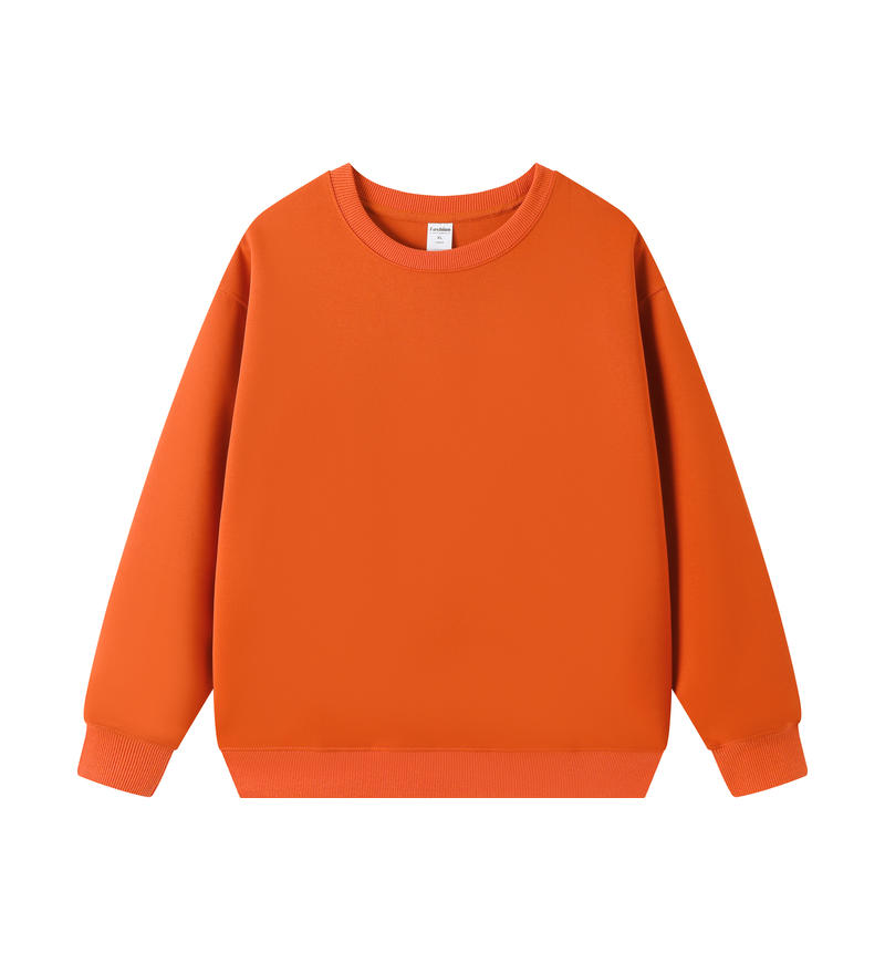 Adult Blank Crew Neck Sweatshirt 100 Polyester Loose Fit Wholesale