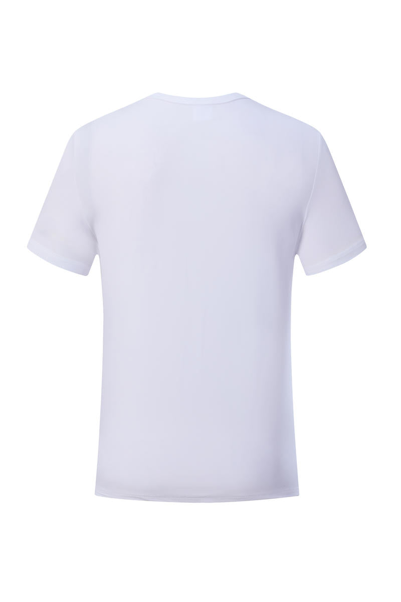 Modal Short Sleeve White T Shirt Blank for Sublimation Adult Unisex