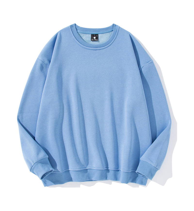 Blank 100 Cotton Sweatshirt Adult Drop Shoulder Round Neck Wholesale