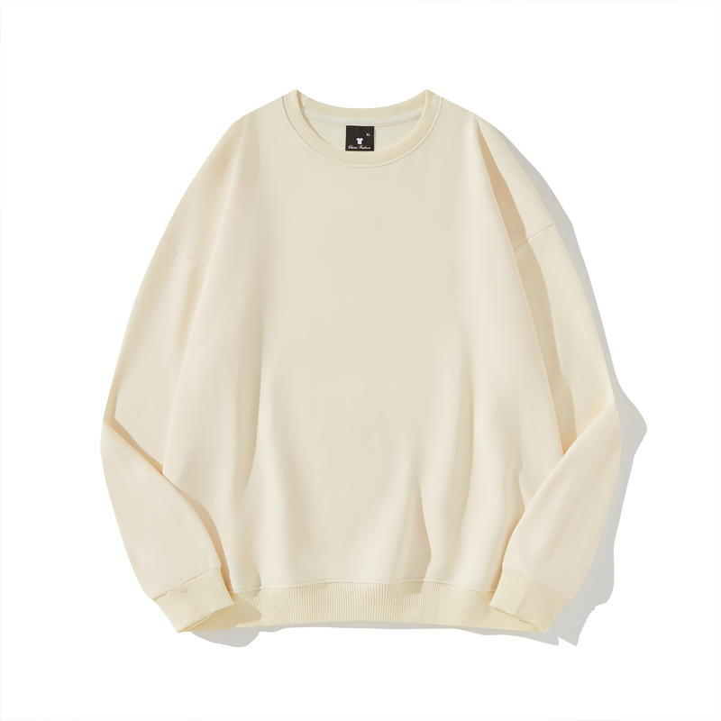 Adult Blank Drop Shoulder Twill Sweatshirt Crew Neck Unisex Fit Wholesale
