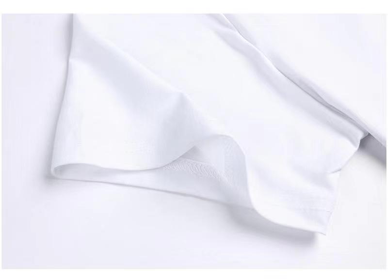 Women's White Polyester T Shirt Short Sleeve Blank for Sublimation