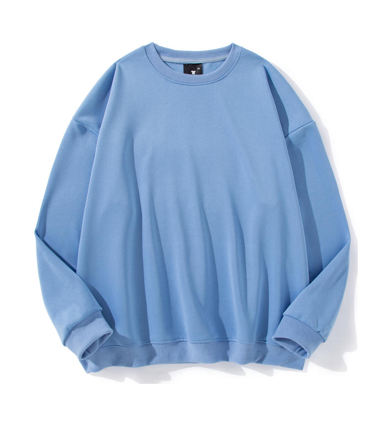 Adult Blank Drop Shoulder Twill Sweatshirt Crew Neck Unisex Fit Wholesale