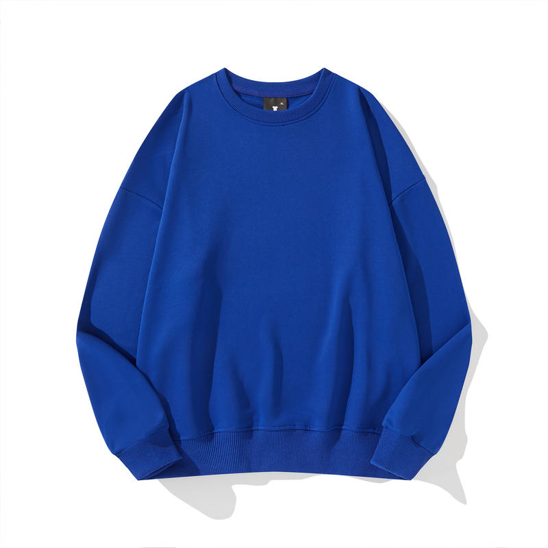 Adult Blank Drop Shoulder Twill Sweatshirt Crew Neck Unisex Fit Wholesale