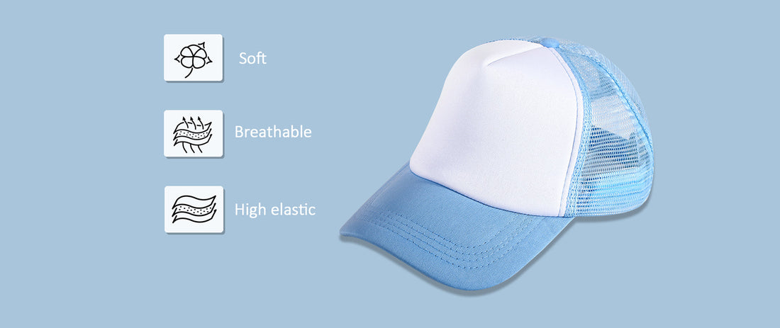 Blue and White Baseball Cap Blank – The Perfect Canvas for Customization