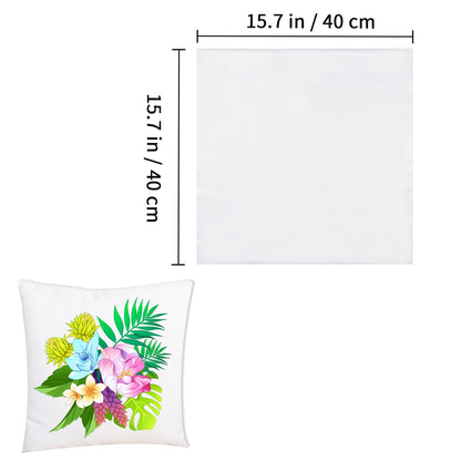 30 Pack 15.7 inch White Sublimation Blanks Pillow Covers