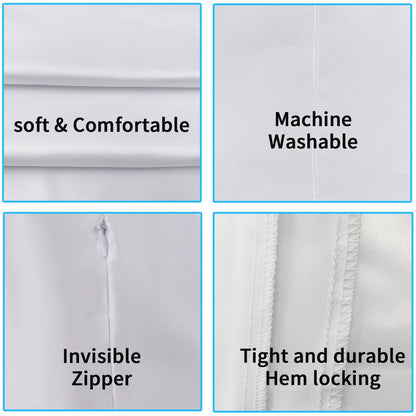 48 Pack 17.7 inch White Sublimation Blanks Pillow Covers