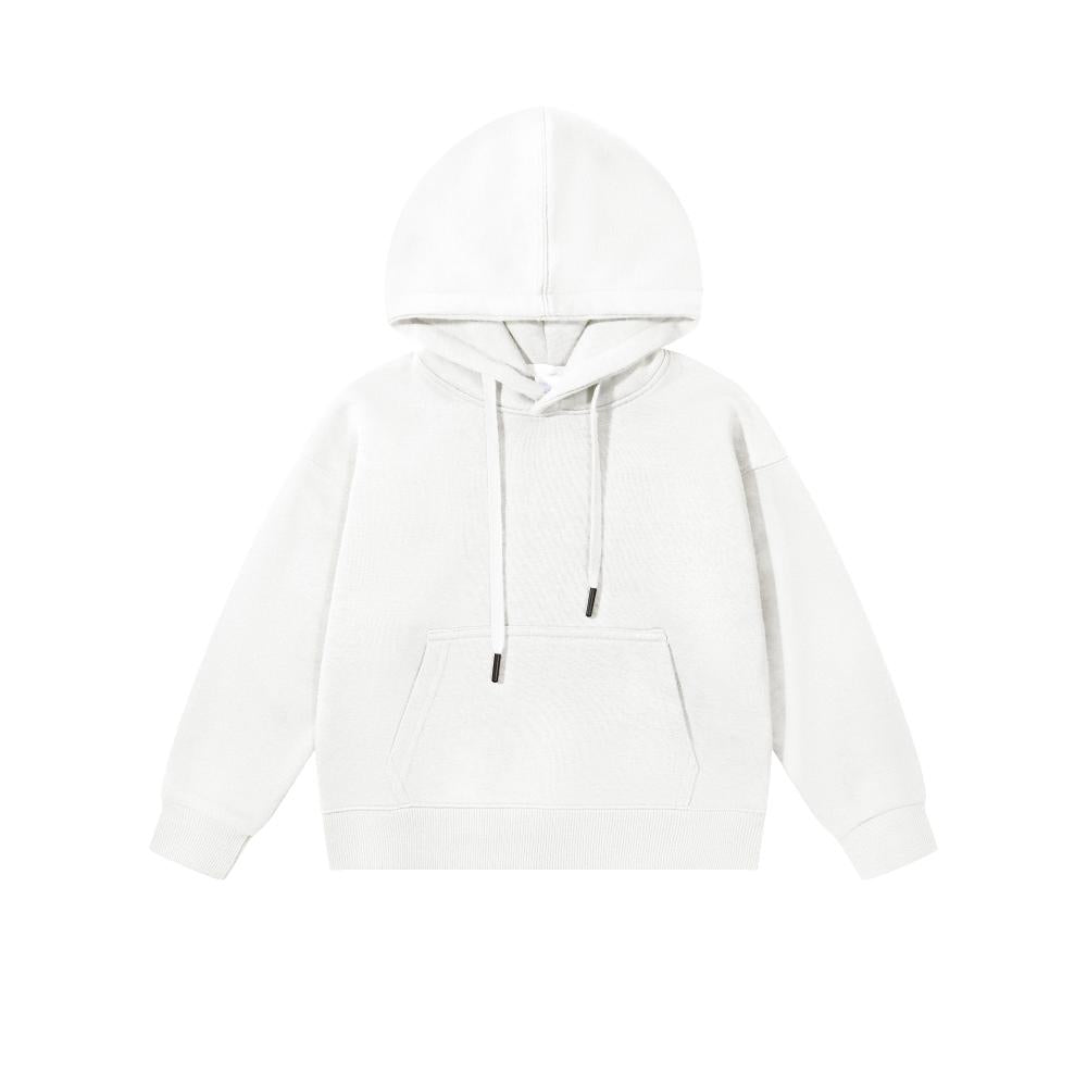 Kids Drop Shoulder Blank Pullover Hoodie