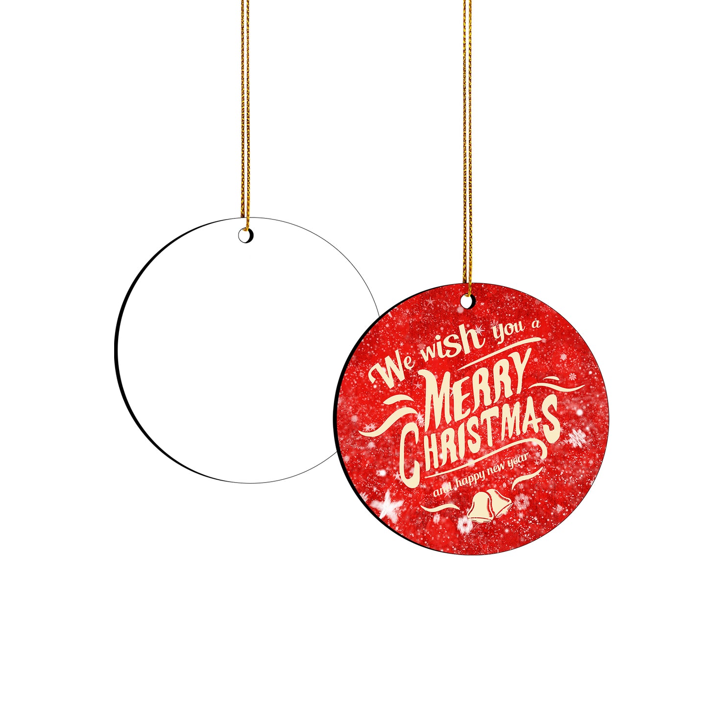 Round MDF Sublimation Blanks Christmas Ornaments Wholesale