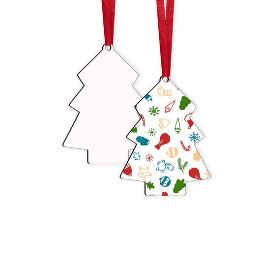 Christmas Tree MDF Sublimation Christmas Ornaments Blanks Wholesale
