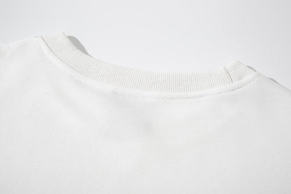 Blank Terry Sweatshirt Drop Shoulder Crewneck Sublimation Ready
