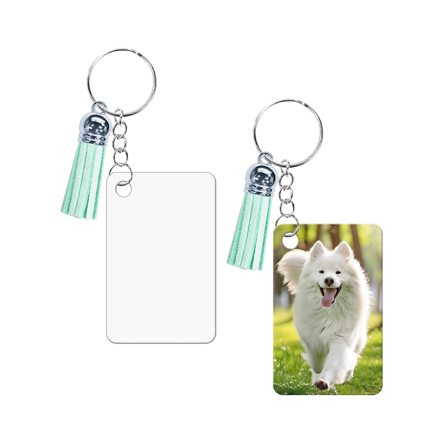 Ellipse Aluminium Sublimation Keychain Blanks Wholesale