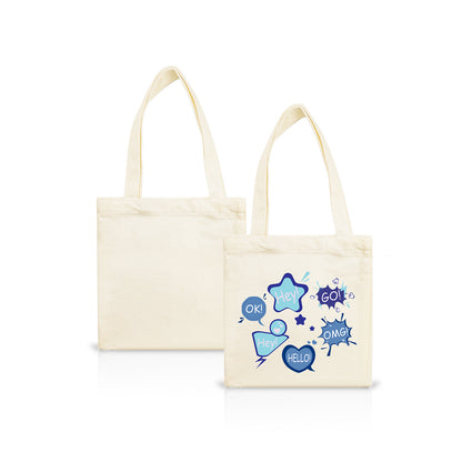 Mini Sublimation Canvas Tote Bags – Blank Small Tote Bags for Kids
