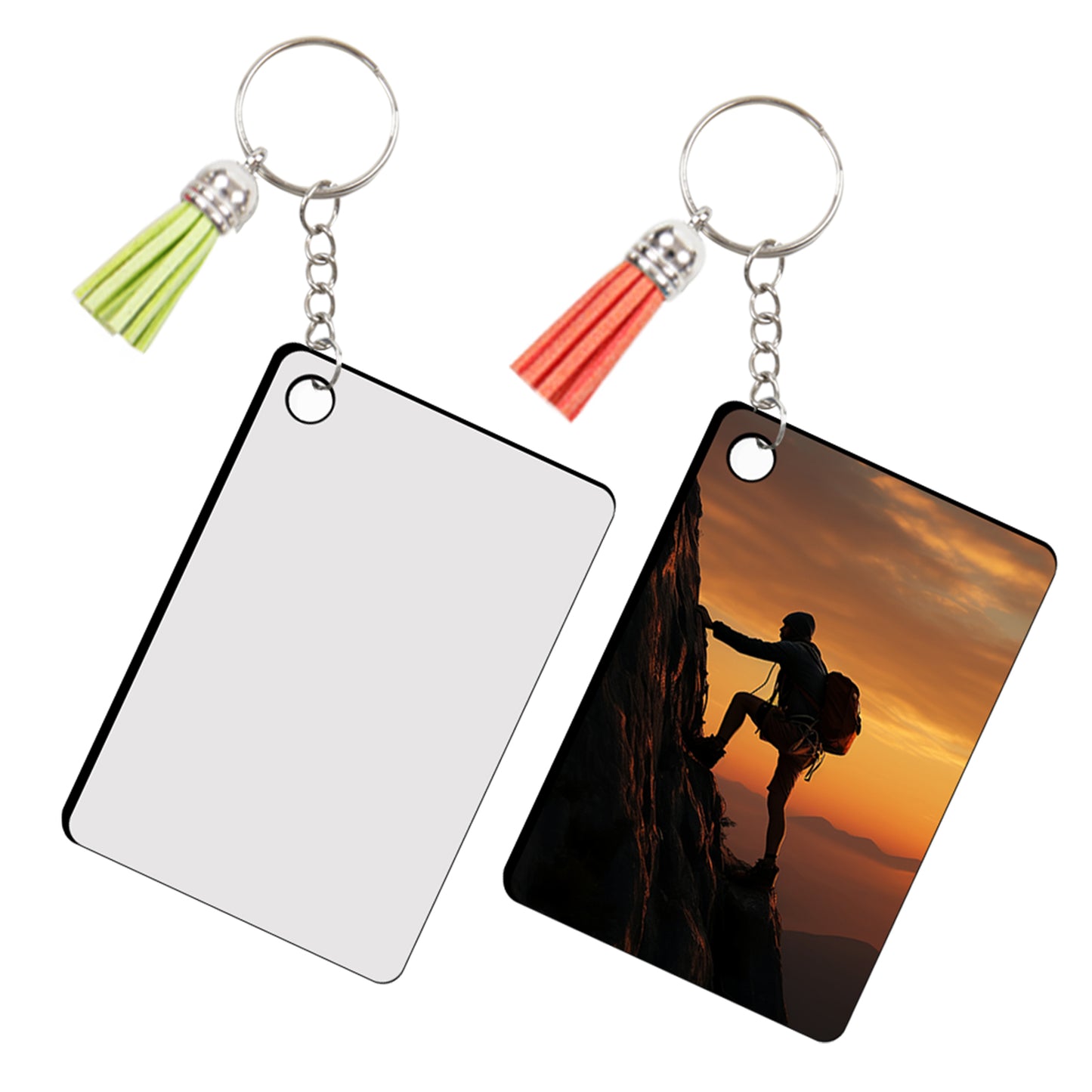 Wholesale MDF Rectangle Sublimation Keychain Blanks