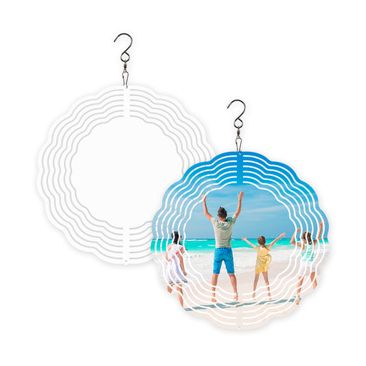 8 Inch Aluminum Sublimation Wind Spinner Blanks wholesale