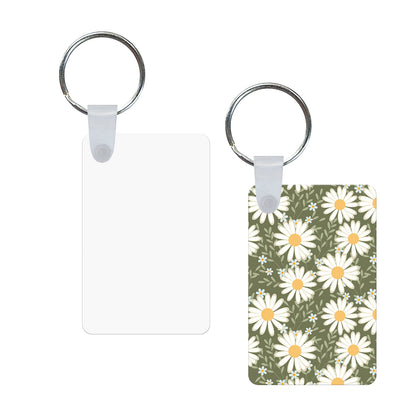 Wholesale Rectangle Aluminium Sublimation Keychain Blanks