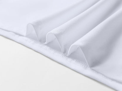 Wholesale Unisex Adult Short Sleeve Blank White T Shirt 100 Polyester