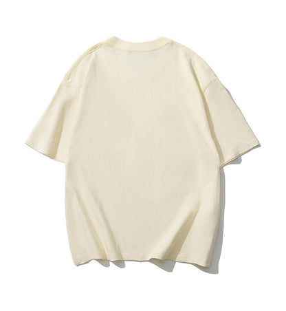 Adult Drop Shoulder 100 Cotton Short Sleeve T Shirt Blank Wholesale