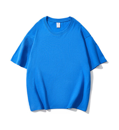 Adult Drop Shoulder 100 Cotton Short Sleeve T Shirt Blank Wholesale