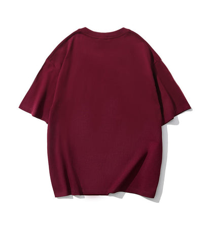 Adult Drop Shoulder 100 Cotton Short Sleeve T Shirt Blank Wholesale