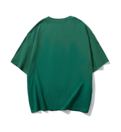 Adult Drop Shoulder 100 Cotton Short Sleeve T Shirt Blank Wholesale