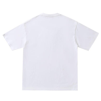 Wholesale Adult Unisex Drop Shoulder 100 Cotton Short Sleeve T-Shirt