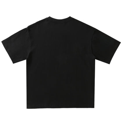 Wholesale Adult Unisex Drop Shoulder 100 Cotton Short Sleeve T-Shirt