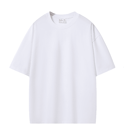 Bulk Adult Drop Shoulder 100 Cotton Double Yarn Blank Short Sleeve T Shirt