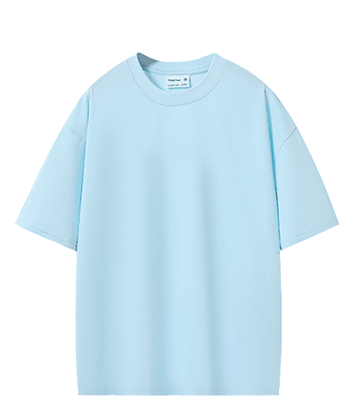 Bulk Adult Drop Shoulder 100 Cotton Double Yarn Blank Short Sleeve T Shirt