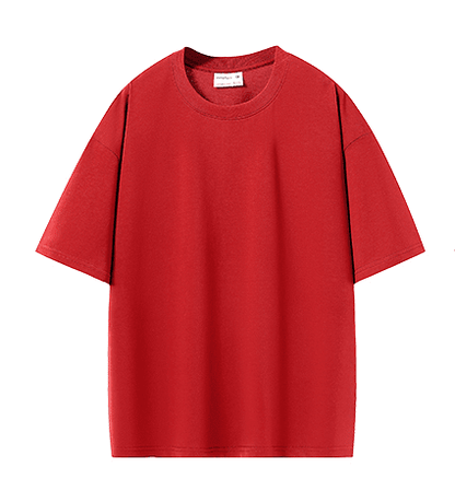 Bulk Adult Drop Shoulder 100 Cotton Double Yarn Blank Short Sleeve T Shirt