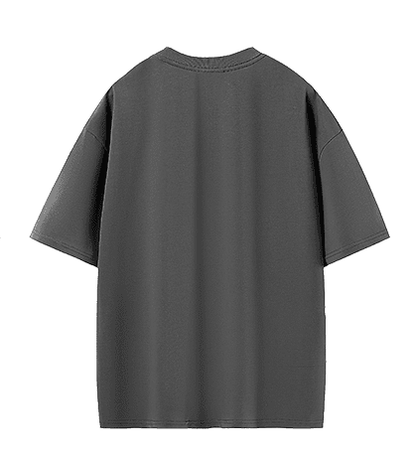 Bulk Adult Drop Shoulder 100 Cotton Double Yarn Blank Short Sleeve T Shirt