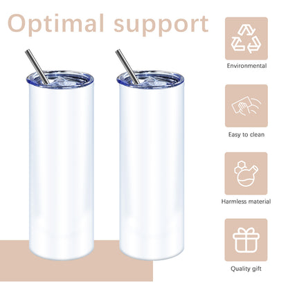 20 oz skinny Straight sublimation tumbler blank wholesale