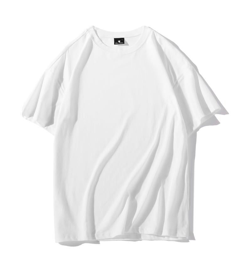 Wholesale Adult Unisex Drop Shoulder Blank T Shirt  100 Cotton
