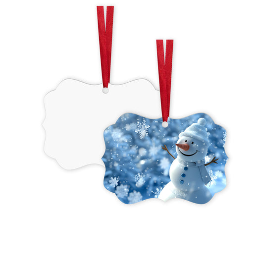 Flower Aluminium Sublimation Christmas Blanks Ornaments Wholesale