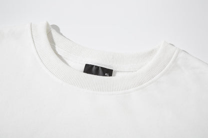 Blank Terry Sweatshirt Drop Shoulder Crewneck Sublimation Ready