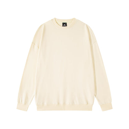 Blank Terry Sweatshirt Drop Shoulder Crewneck Sublimation Ready