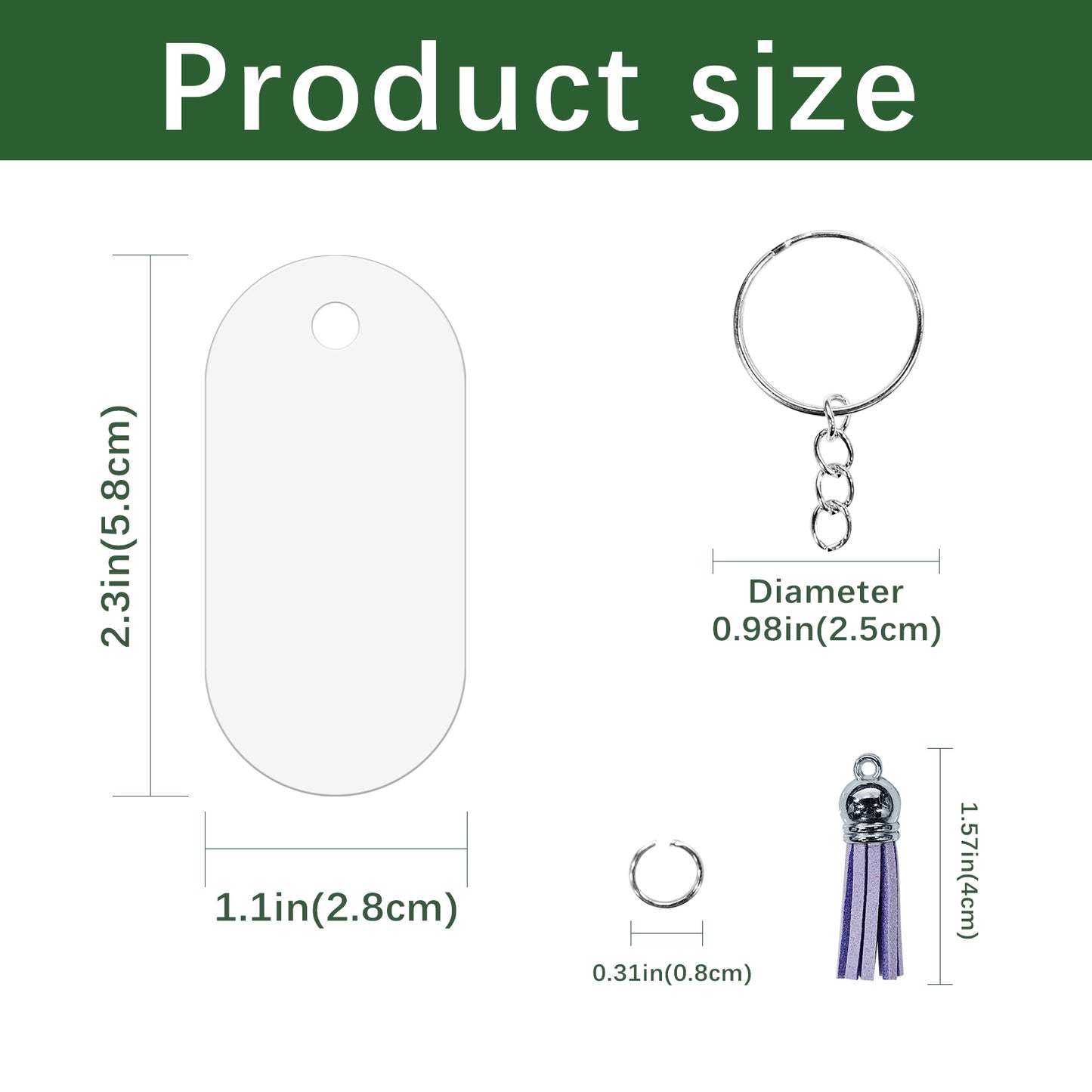 Ellipse Aluminium Sublimation Keychain Blanks Wholesale